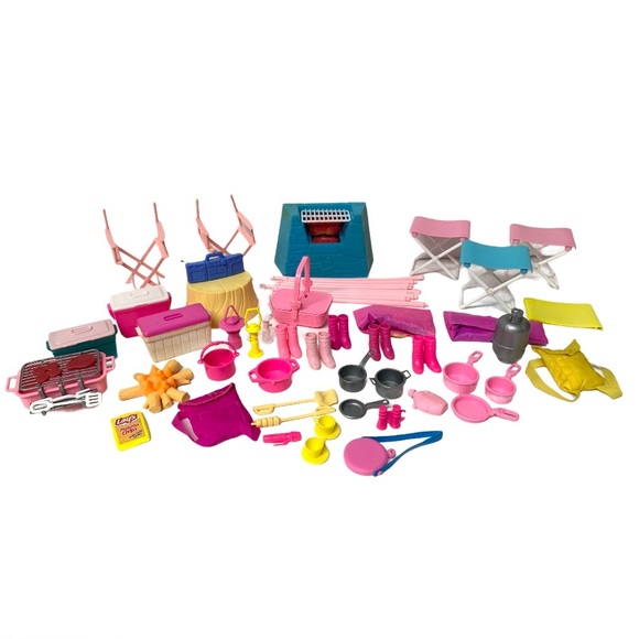 barbie camping stuff